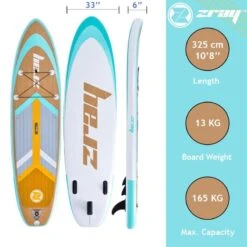 Zray SUP Gonflable Grain 10'8" Dropstitch 325x84x15 Cm (10'8x33"x6") - Option Kayak -Magasin De Matériel De Surf sup gonflable grain 108 dropstitch 325x84x15 cm 108x33x6 option kayak 2