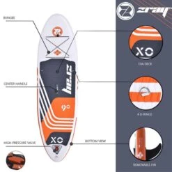 Zray Sup Gonflable X-Rider Young 9' Dropstitch MAX 85kg 275x71x13cm(9'x28"x5") Rouge -Magasin De Matériel De Surf sup gonflable x rider young 9 dropstitch max 85kg 275x71x13cm9x28x5 rouge 2