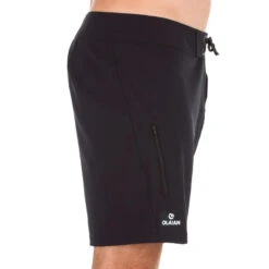 Magasin De Matériel De Surf -Magasin De Matériel De Surf surf boardshort court 500 uni full black 1