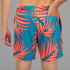 Surf Boardshort Standard 100 BIGPALM BLUE -Magasin De Matériel De Surf surf boardshort standard 100 bigpalm blue 3