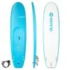SURF MOUSSE 100 8'2" Livrée Avec Un Leash Et 3 Ailerons. -Magasin De Matériel De Surf surf mousse 100 82 livree avec un leash et 3 ailerons