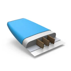 SURF MOUSSE 100 8'2" Livrée Avec Un Leash Et 3 Ailerons. -Magasin De Matériel De Surf surf mousse 100 82 livree avec un leash et 3 ailerons 2