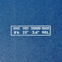 SURF MOUSSE 500 8'6". Livrée Avec 1 Leash Et 3 Ailerons. -Magasin De Matériel De Surf surf mousse 500 86 livree avec 1 leash et 3 ailerons 8