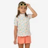 T-shirt Anti UV Bébé Manches Courtes Imprimé Fleurs -Magasin De Matériel De Surf t shirt anti uv bebe manches courtes imprime fleurs
