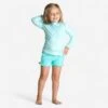 T-shirt Anti UV Bébé Manches Longues Imprimé Fleurs -Magasin De Matériel De Surf t shirt anti uv bebe manches longues imprime fleurs