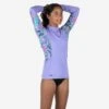 Tee Shirt Anti Uv Manches Longues Fille - 500 Orchid Violet -Magasin De Matériel De Surf tee shirt anti uv manches longues fille 500 orchid violet