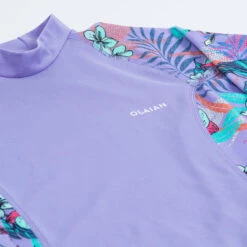Tee Shirt Anti Uv Manches Longues Fille - 500 Orchid Violet -Magasin De Matériel De Surf tee shirt anti uv manches longues fille 500 orchid violet 3