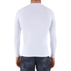 Tee Shirt Anti UV Surf Top 100 Manches Longues Homme Blanc -Magasin De Matériel De Surf tee shirt anti uv surf top 100 manches longues homme blanc 3