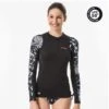 Tee Shirt Anti Uv Surf Top 500 Manches Longues Femme AKARU -Magasin De Matériel De Surf tee shirt anti uv surf top 500 manches longues femme akaru
