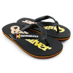 Tongs Noir/Orange Enfant Quiksilver Molokai Fineline -Magasin De Matériel De Surf tongs noirorange enfant quiksilver molokai fineline 3