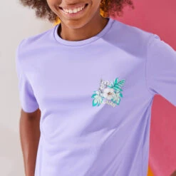 Water Tee Shirt Junior Manche Courte Ibiscus Violet -Magasin De Matériel De Surf water tee shirt junior manche courte ibiscus violet 3