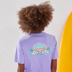 Water Tee Shirt Junior Manche Courte Ibiscus Violet -Magasin De Matériel De Surf water tee shirt junior manche courte ibiscus violet 4